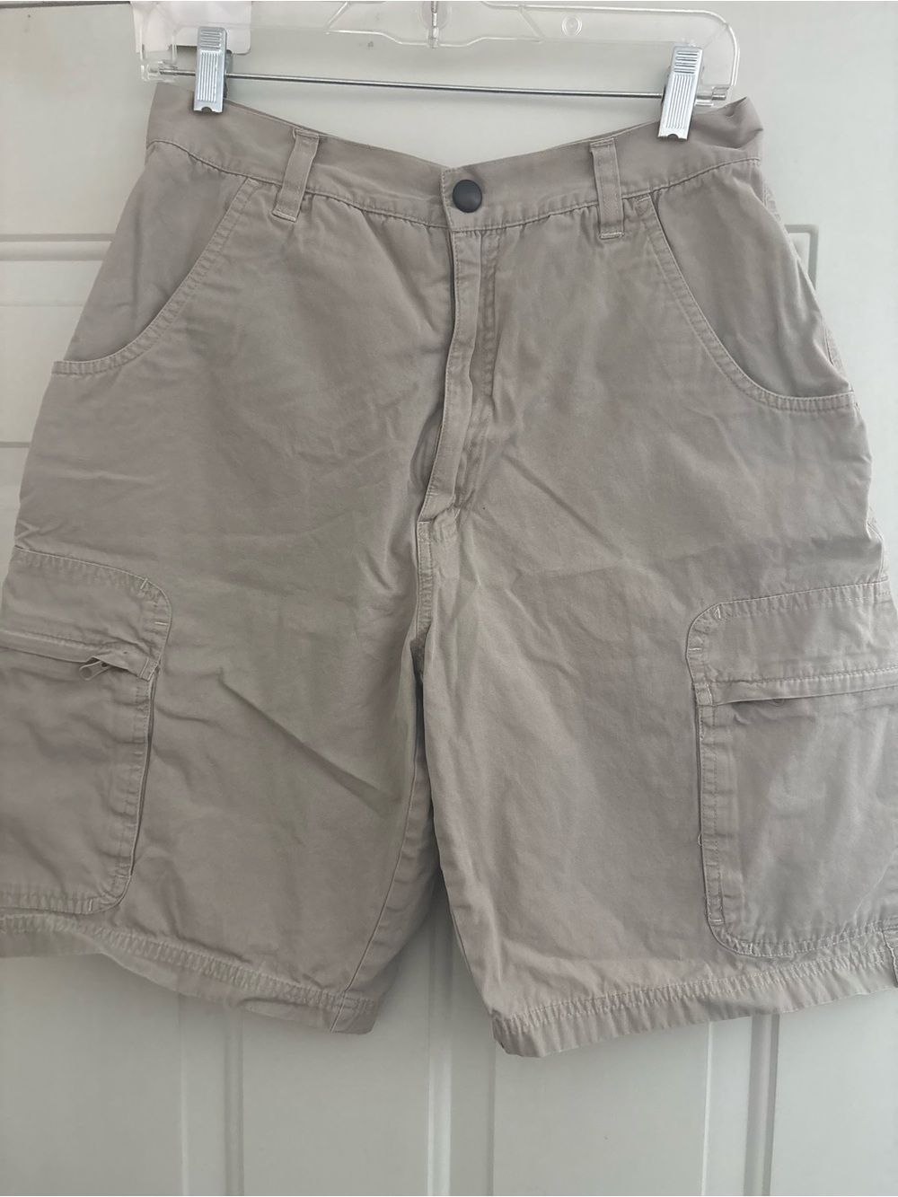 Men's Cargo Shorts in Light Tan — Classic Multi-Pocket Design